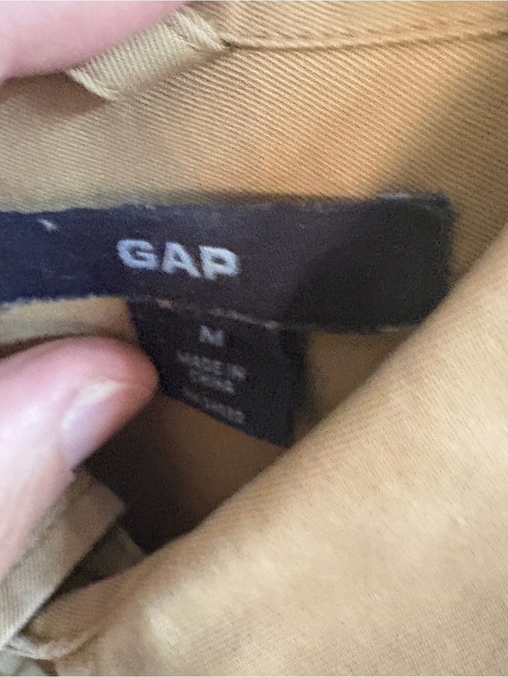 GAP Men's Beige Lightweight Shirt Jacket - Picture 4 of 4